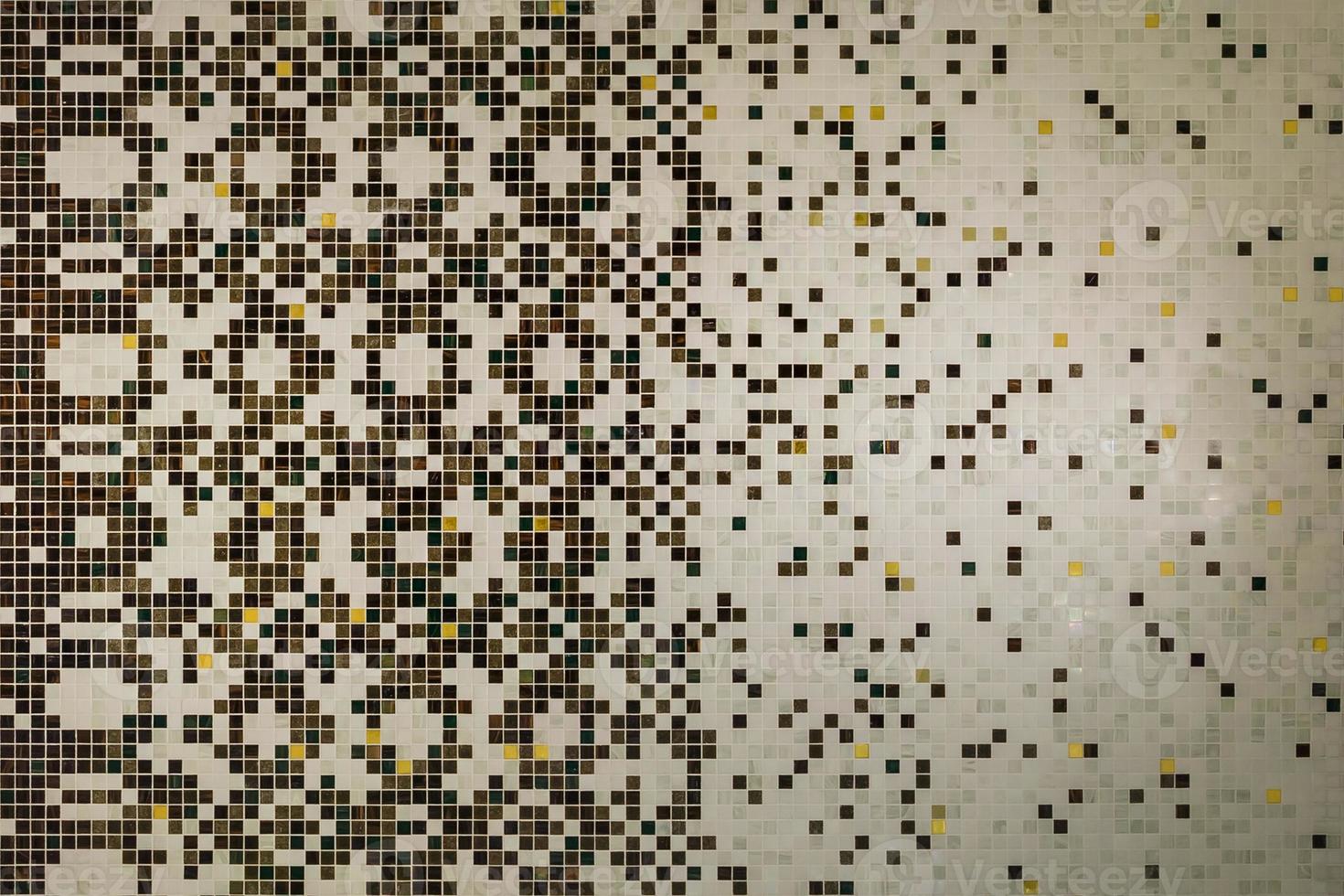 texture of small ceramic tiles in a chaotic manner background for elite interior of bathroom, wc, lavatory and restroom photo