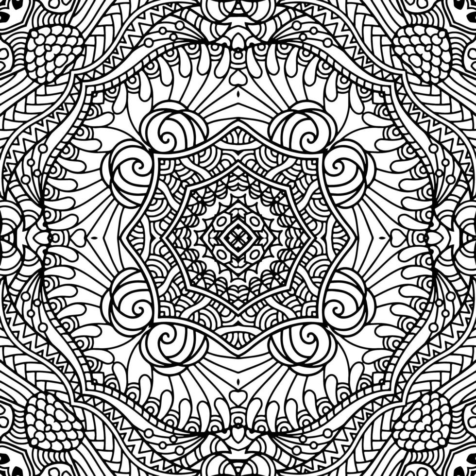 mandala element for colouring book vector