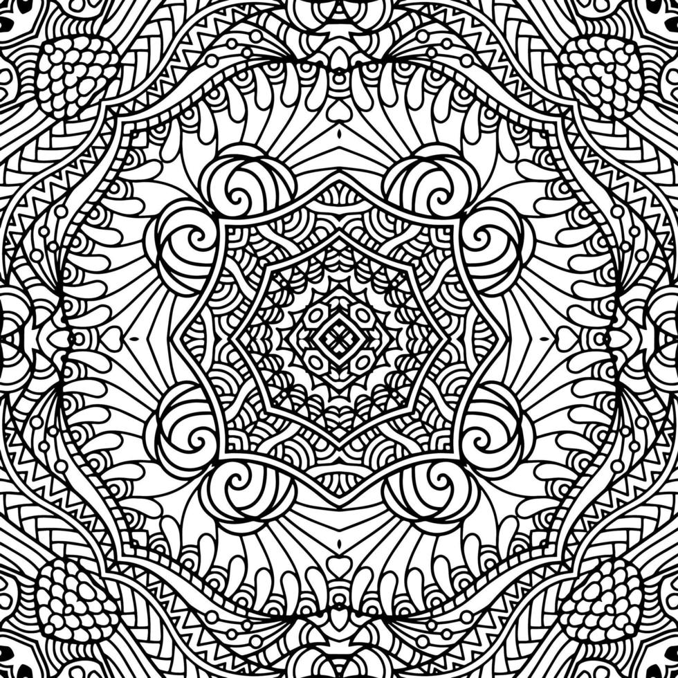 mandala element for colouring book vector