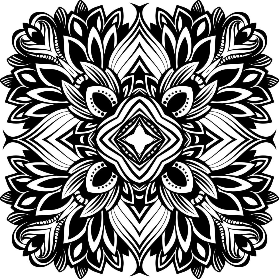 abstract mandala for colouring book vector