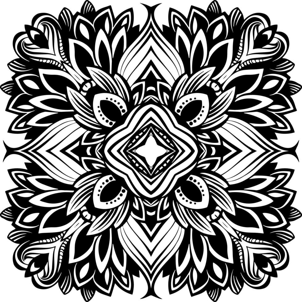 abstract mandala for colouring book vector