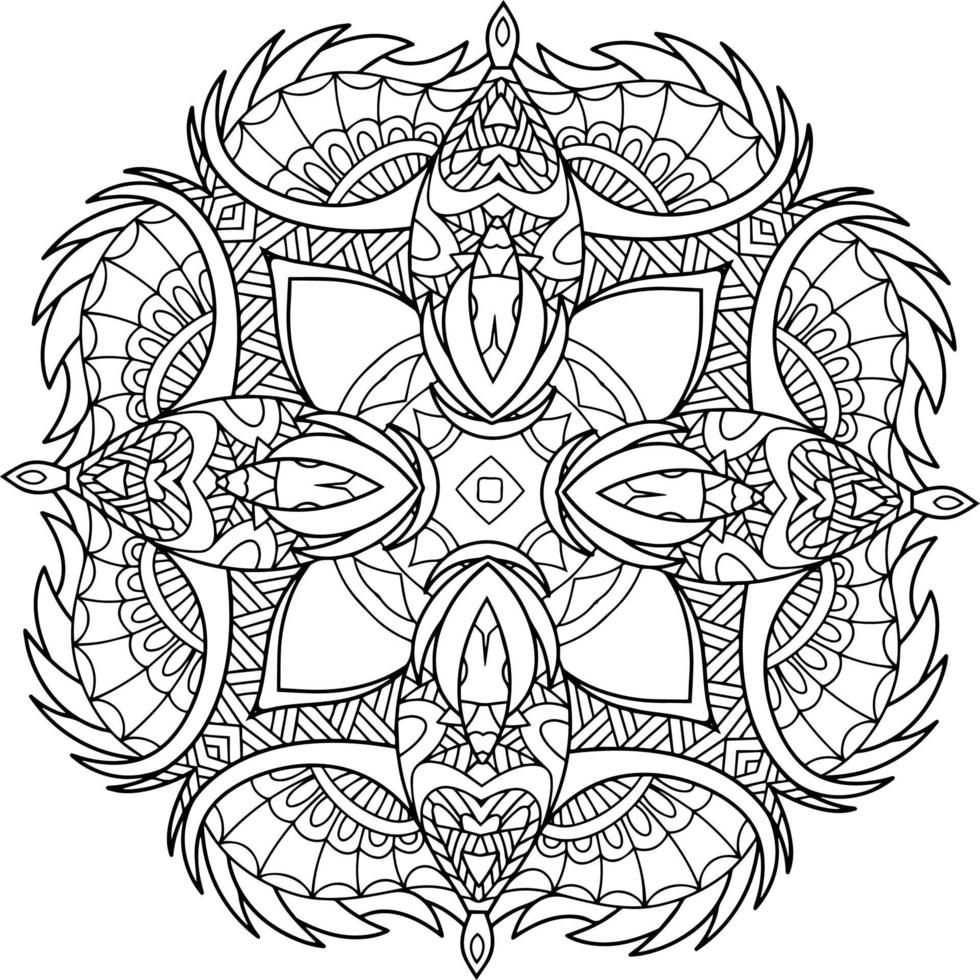 abstract mandala for colouring book 9829922 Vector Art at Vecteezy