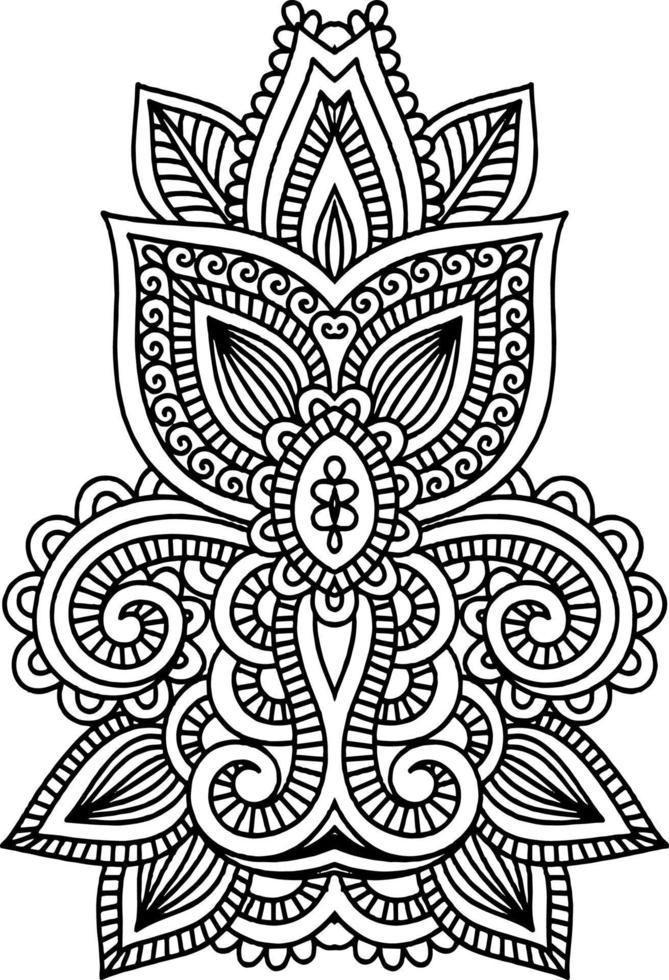 mandala element for colouring book vector
