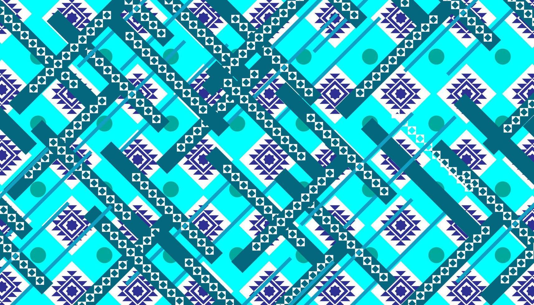Abstract geometric ethnic textile seamless pattern background background premium vector