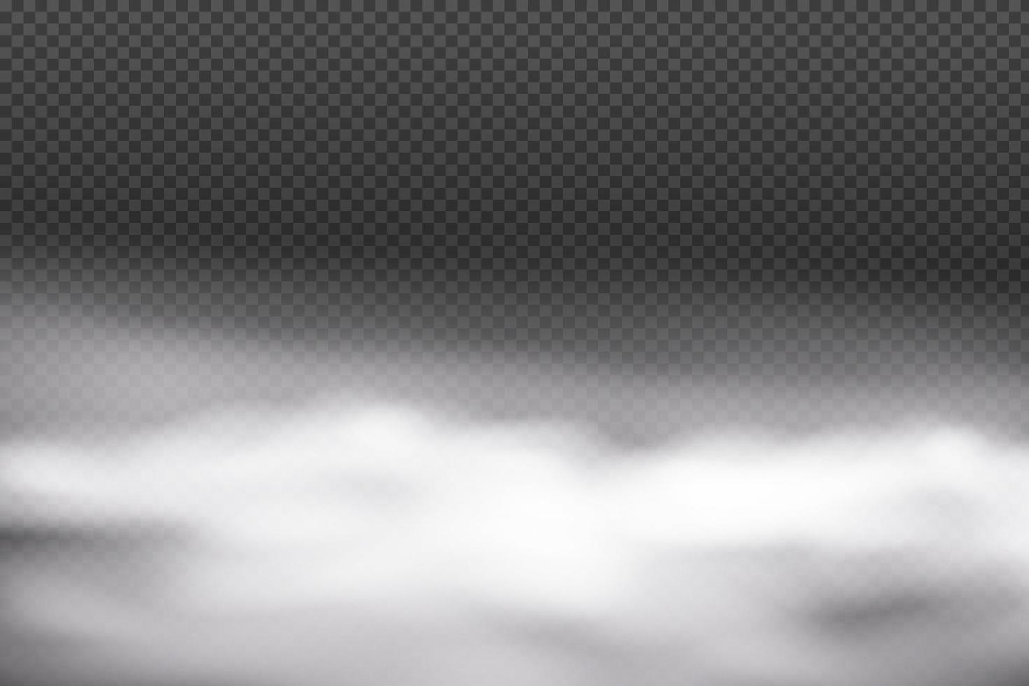 White vector cloudiness ,fog or smoke on dark checkered background.
