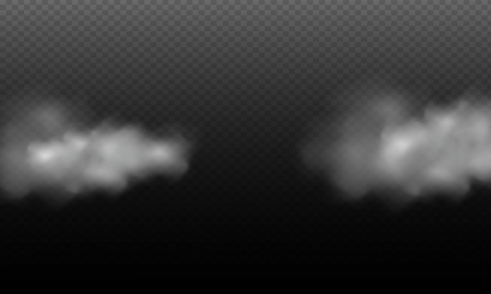 White vector cloudiness ,fog or smoke on dark checkered background.