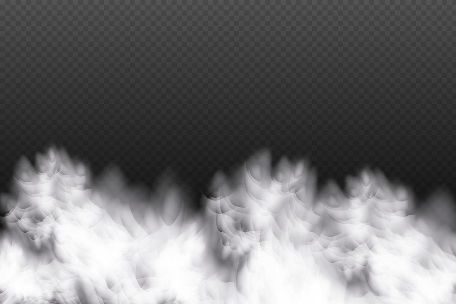 White vector cloudiness ,fog or smoke on dark checkered background.