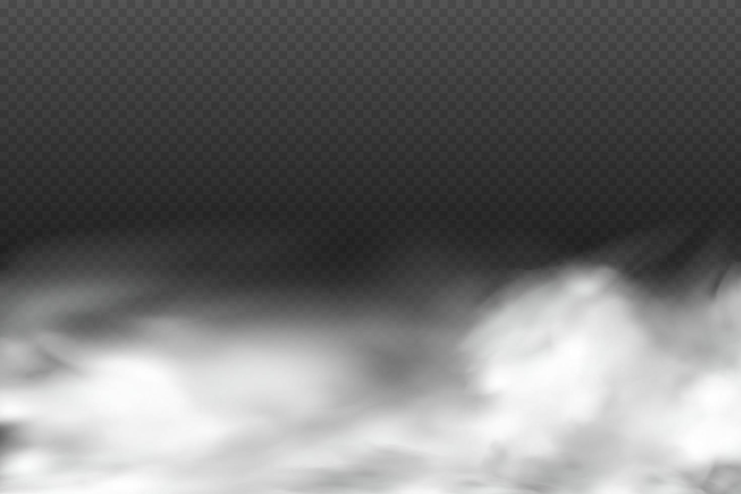 White vector cloudiness ,fog or smoke on dark checkered background.