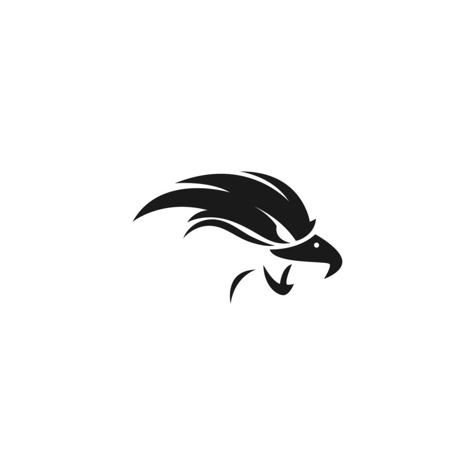 vector de plantilla de ilustración de diseño de logotipo de icono de águila