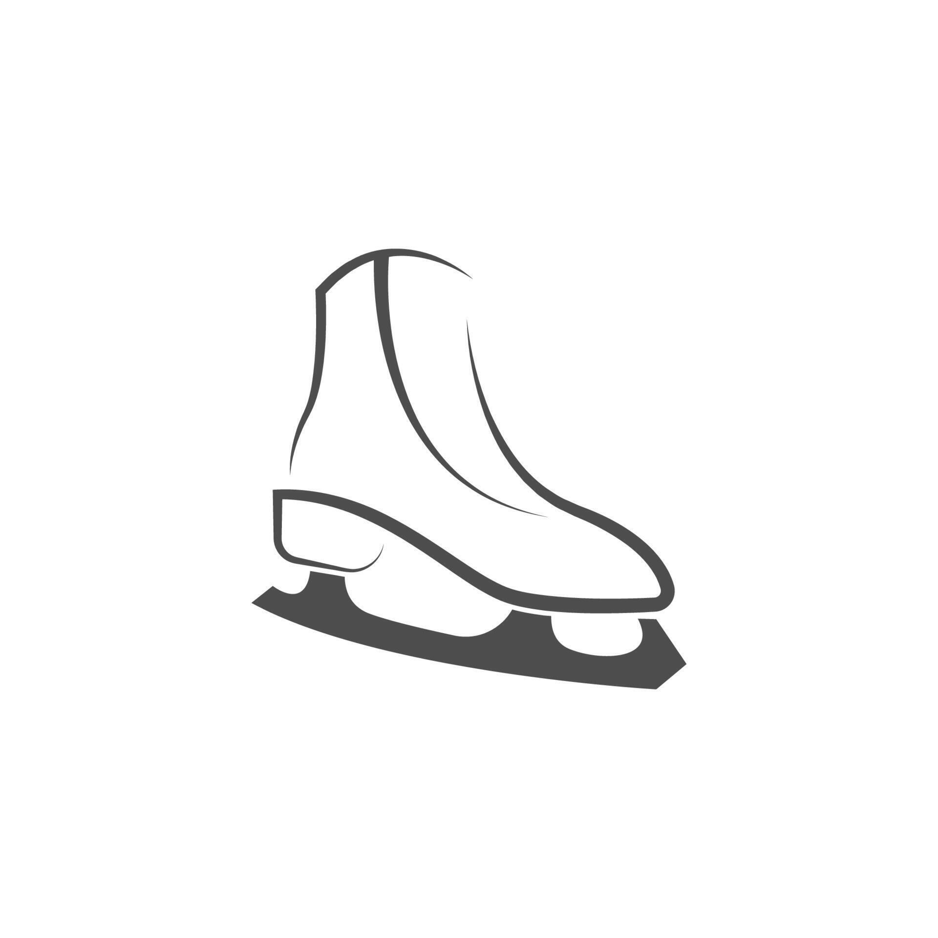 Ice skate shoes icon logo illustration template 9831725 Vector Art at