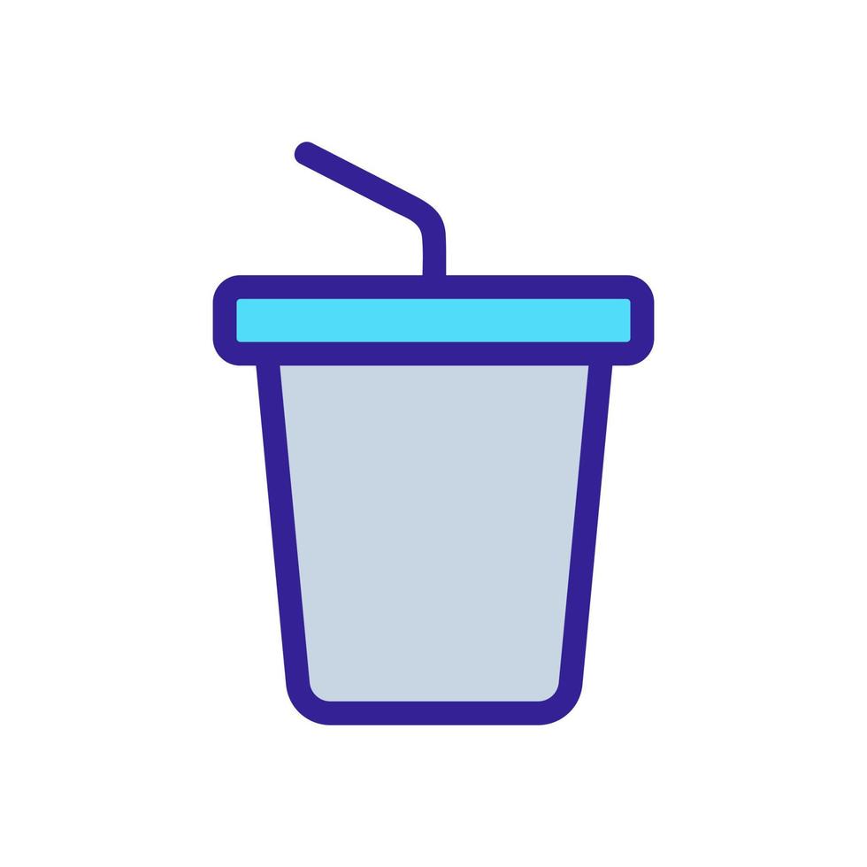 drink in a glass icon vector. Isolated contour symbol illustration vector