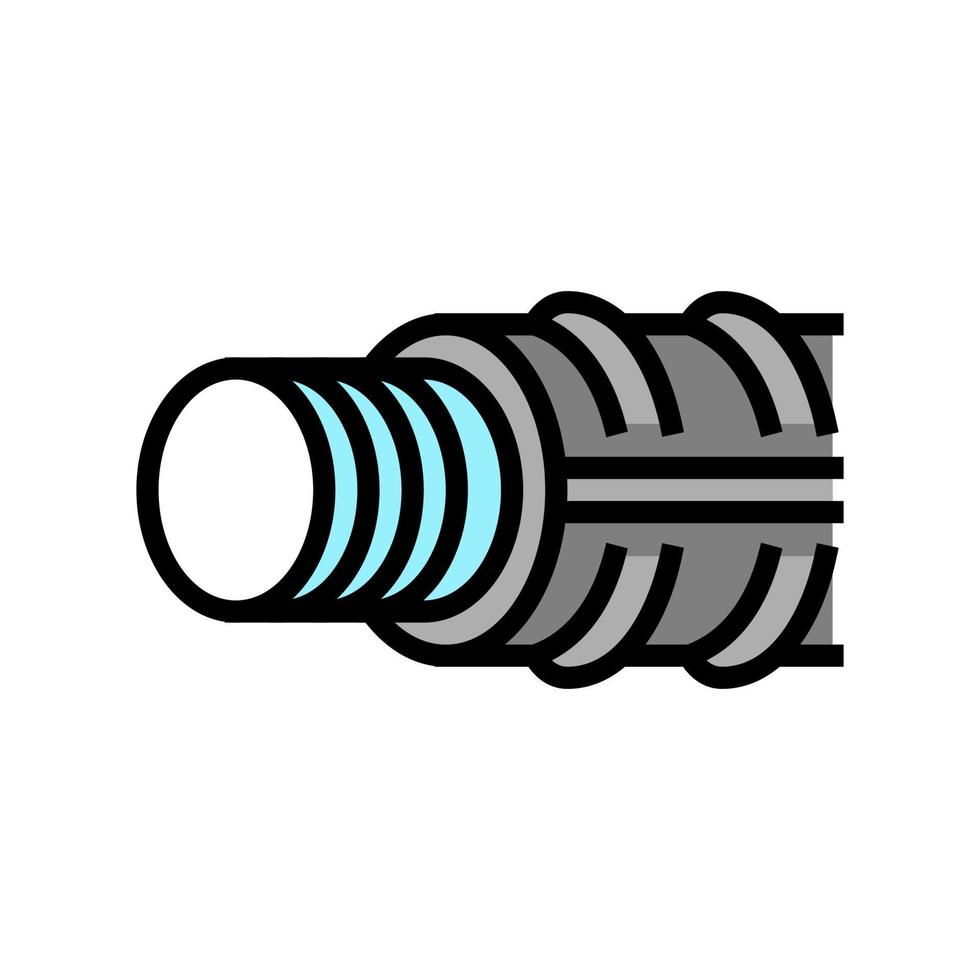 threaded fittings color icon vector illustration