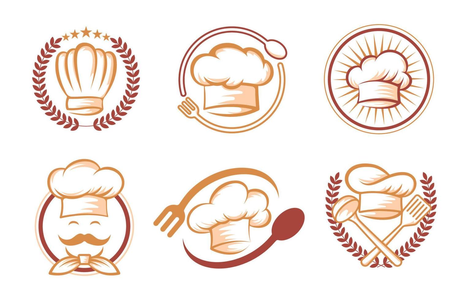 Chef Logo Set vector