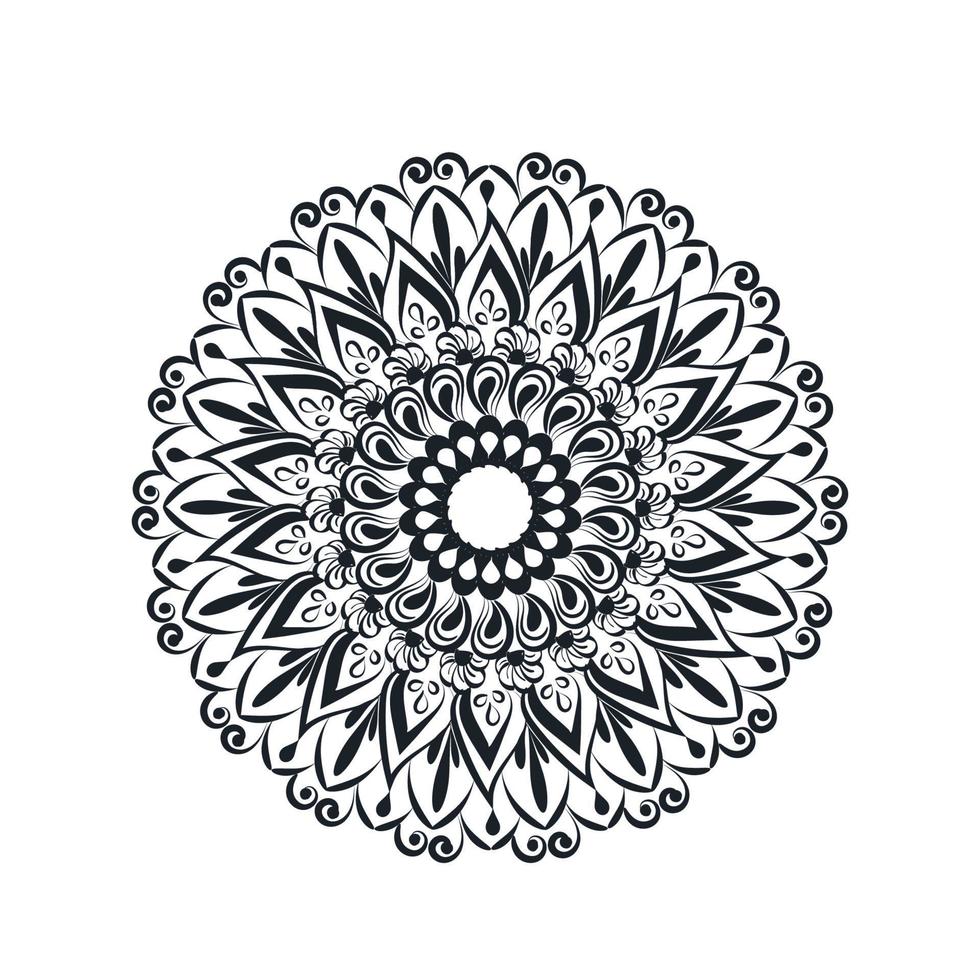 Mandala Art design in circle for print vector