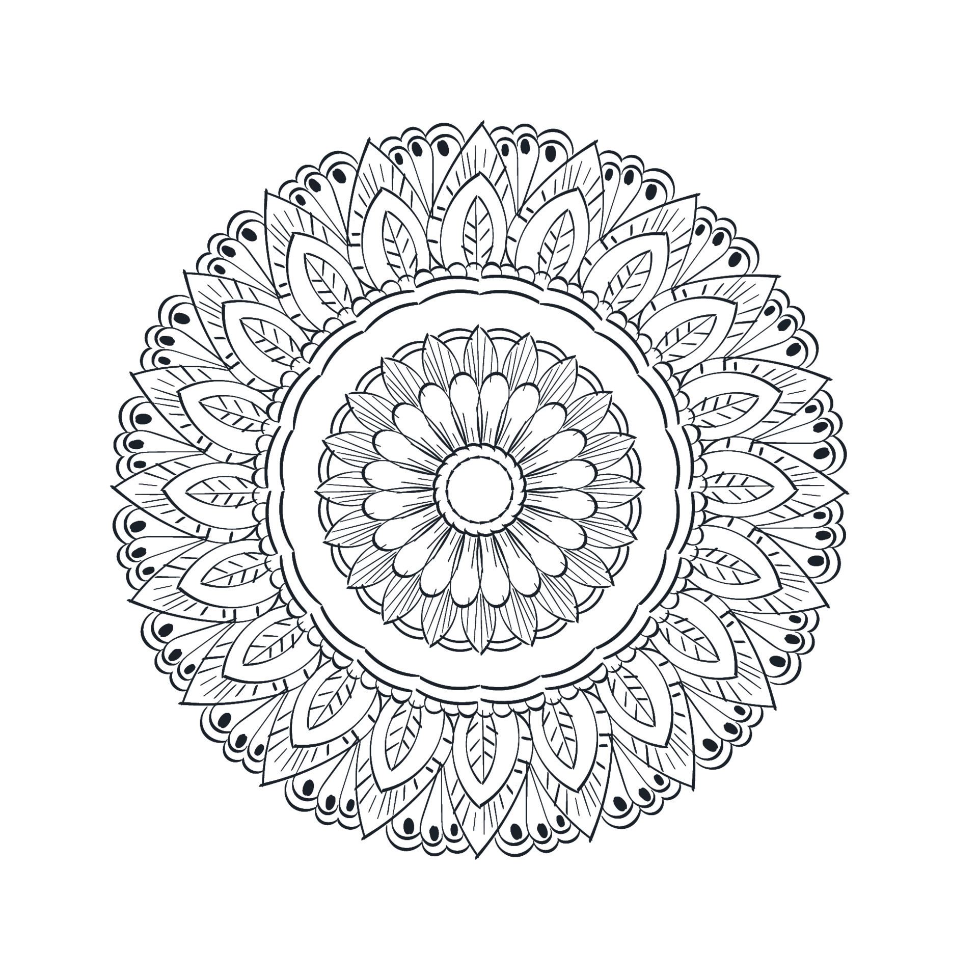 Mandala Art design in circle for print 9832753 at Vecteezy