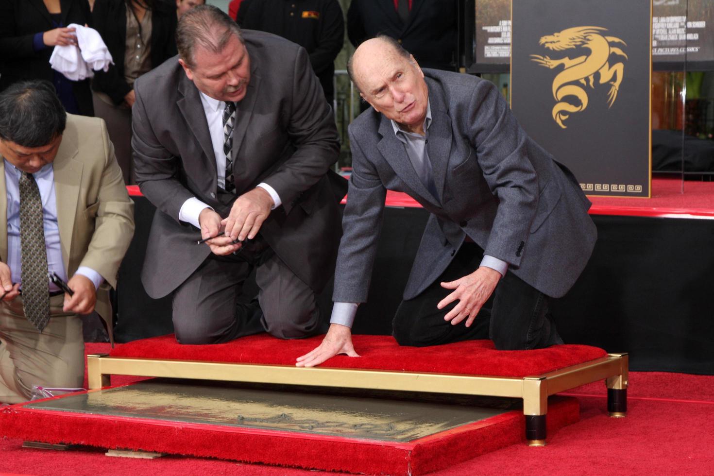 LOS ANGELES, JAN 5 - Robert Duvall at the Robert Duvall Hand and Footprint Ceremony at Grauman s Chinese Theater on January 5, 2011 in Los Angeles, CA photo