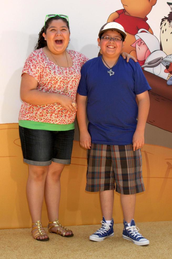 LOS ANGELES, JUL 10 - Raini Rodriguez, Rico Rodriguez arriving at the Winnie, the Pooh Premiere at Walt Disney Studios on July 10, 2011 in Burbank, CA photo