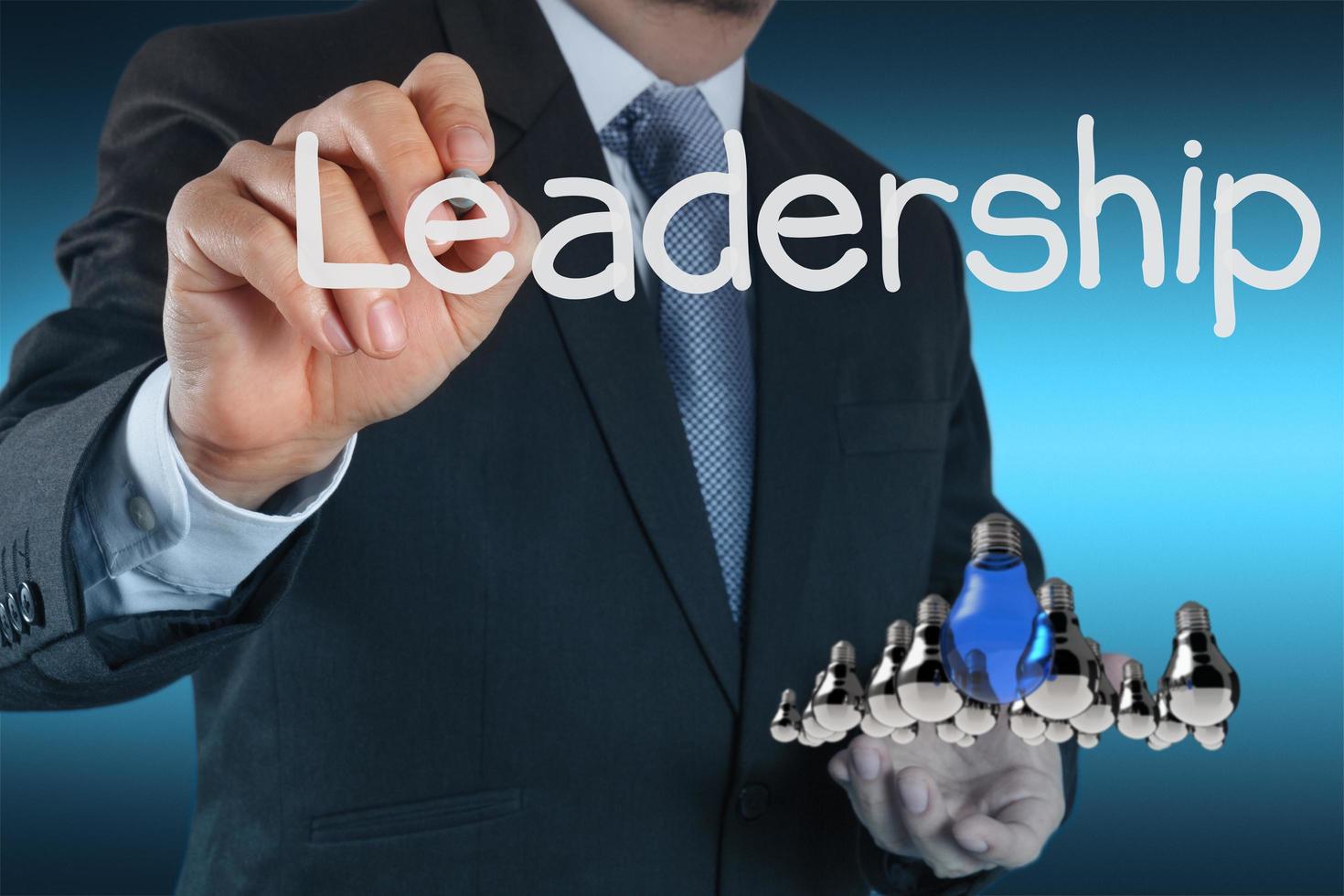 businessman leadership concept photo