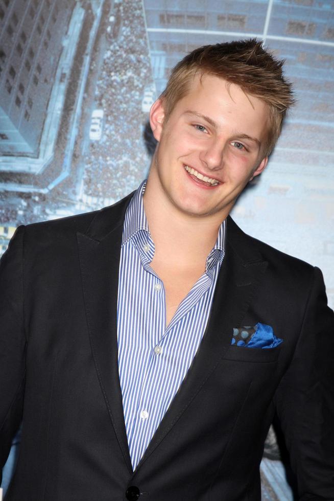 LOS ANGELES, JAN 23 - Alexander Ludwig arrives at the Man On A Ledge Los Angeles Premiere at Graumans Chinese Theater on January 23, 2012 in Los Angeles, CA photo