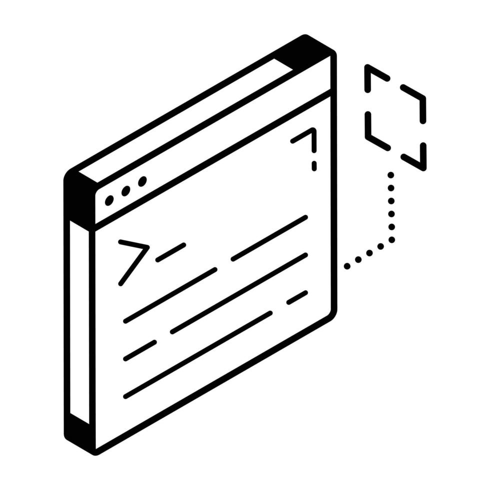 A web programming isometric icon download vector