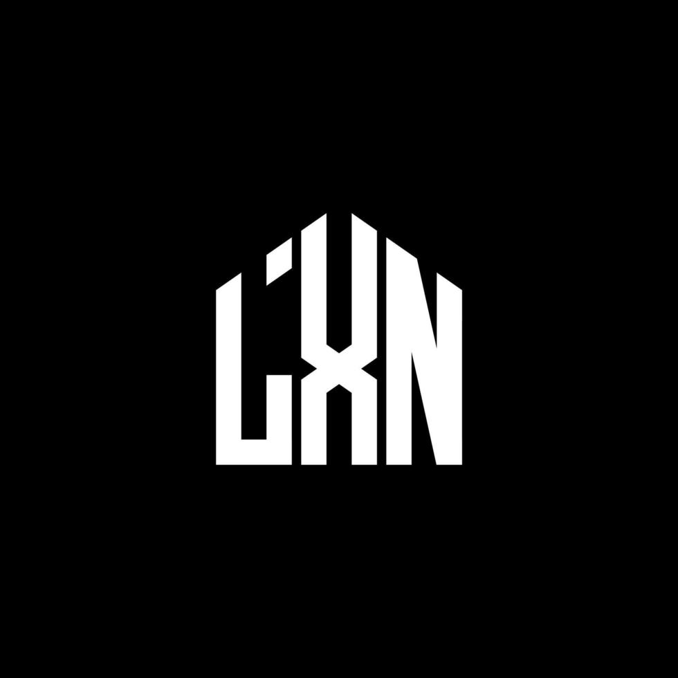 LXN letter design.LXN letter logo design on BLACK background. LXN creative initials letter logo concept. LXN letter design.LXN letter logo design on BLACK background. L vector