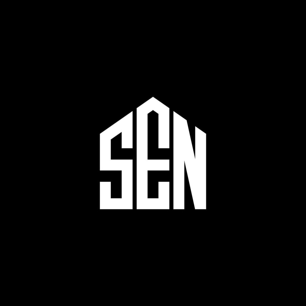 SEN letter design.SEN letter logo design on BLACK background. SEN creative initials letter logo concept. SEN letter design.SEN letter logo design on BLACK background. S vector