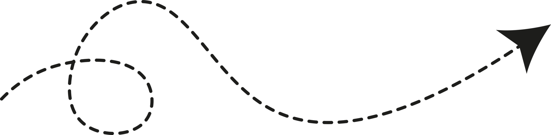 flèche en pointillé 9836905 PNG