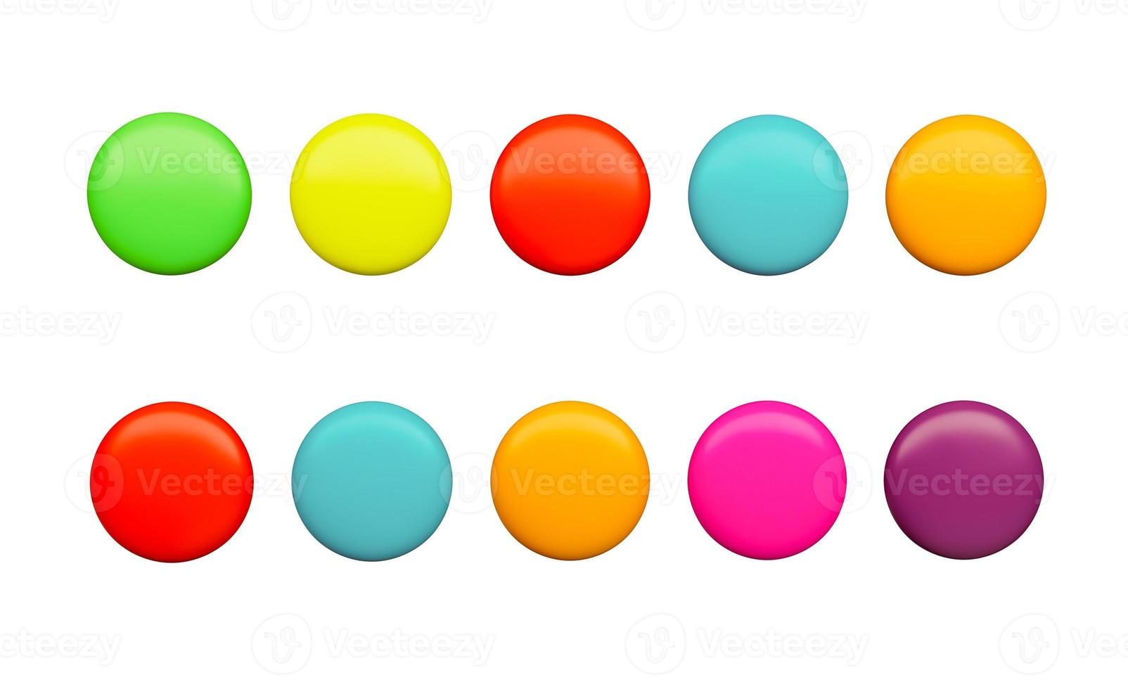 3d illustration of Sugar Coated Chocolate Gems on isolated white background. photo
