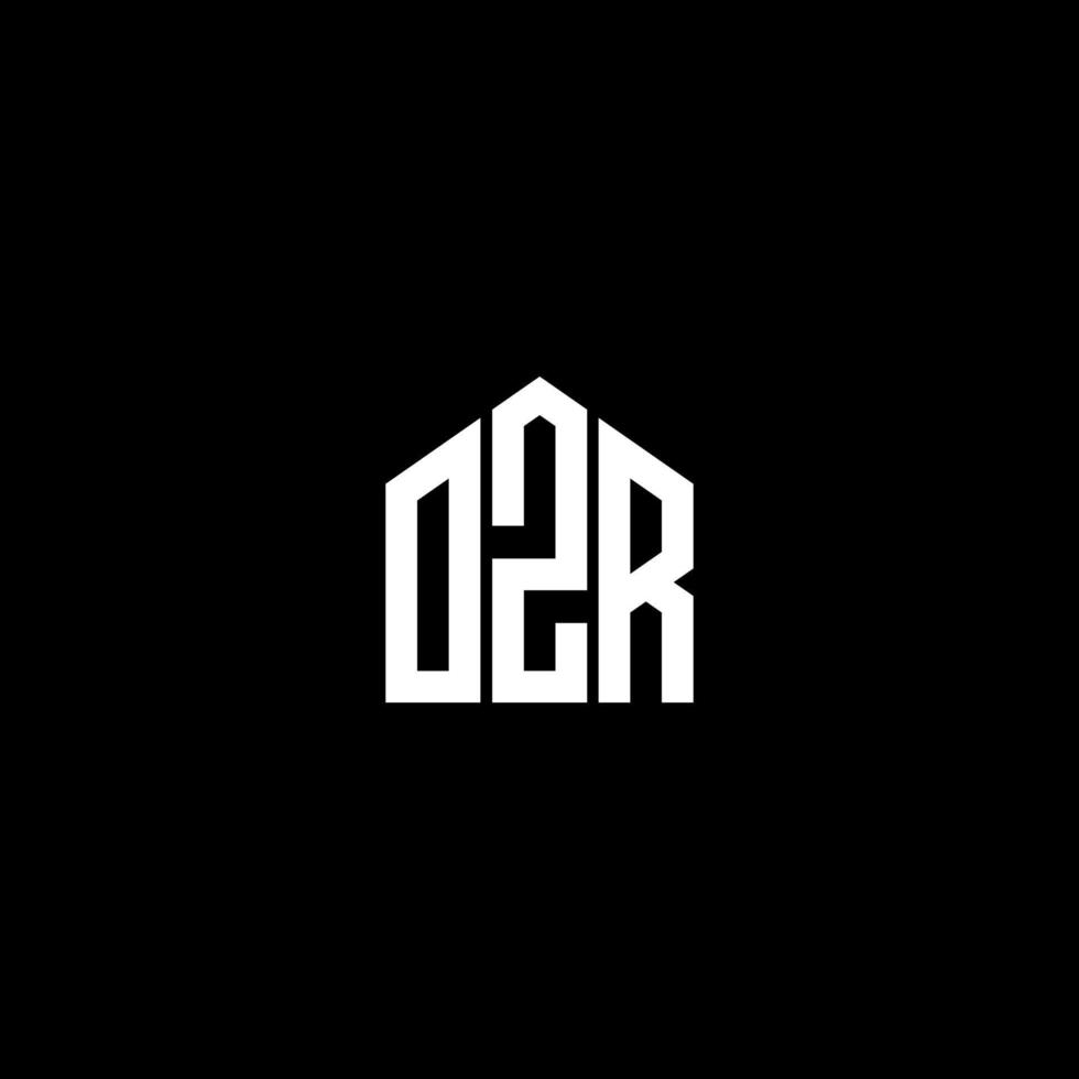 diseño de logotipo de letra ozr sobre fondo negro. concepto de logotipo de letra inicial creativa ozr. diseño de letras ozr. vector