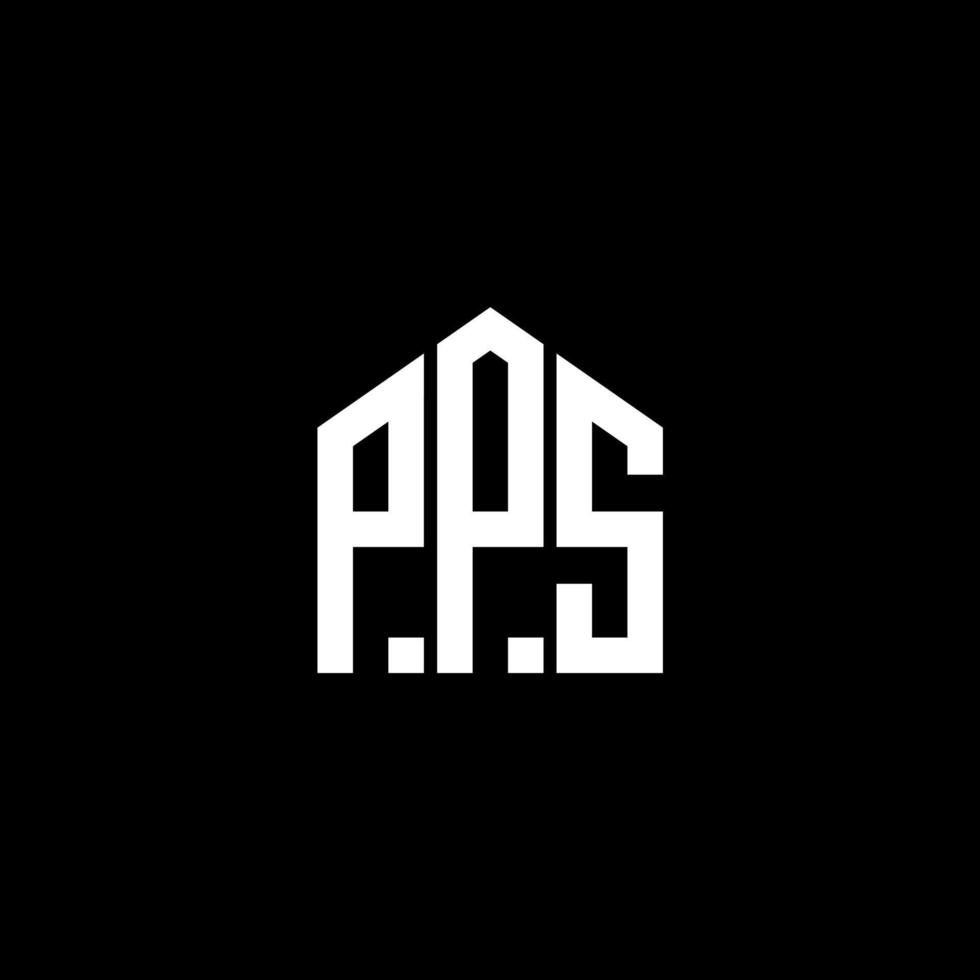 PPS letter logo design on BLACK background. PPS creative initials letter logo concept. PPS letter design. vector