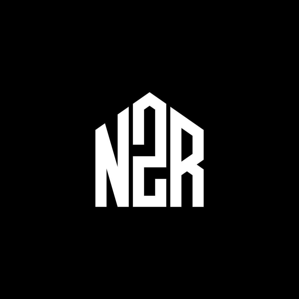 nzr letter design.nzr diseño de logotipo de letra sobre fondo negro. concepto de logotipo de letra de iniciales creativas nzr. nzr letter design.nzr diseño de logotipo de letra sobre fondo negro. norte vector