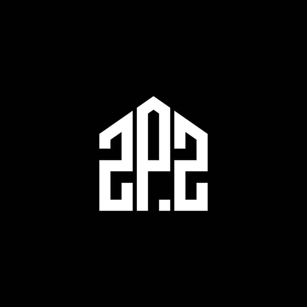 ZPZ letter logo design on BLACK background. ZPZ creative initials letter logo concept. ZPZ letter design. vector