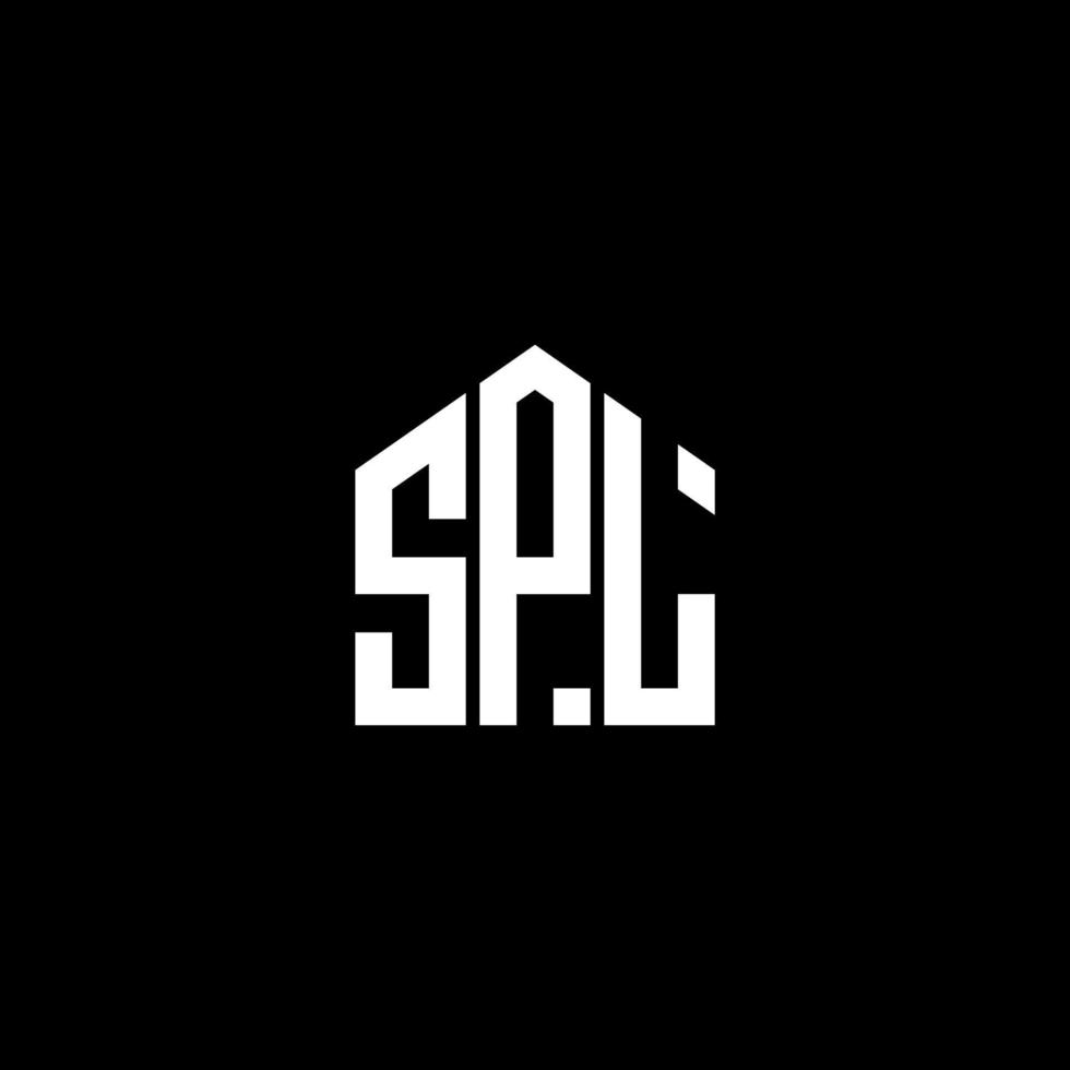 diseño de letra spl. diseño de logotipo de letra spl sobre fondo negro. concepto de logotipo de letra de iniciales creativas spl. diseño de letra spl. diseño de logotipo de letra spl sobre fondo negro. s vector