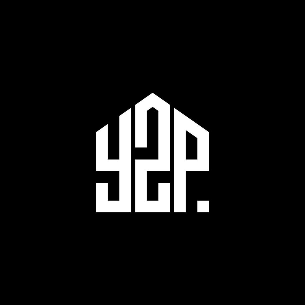 Yzp letter logo design on BLACK background. Yzp creative initials letter logo concept. Yzp letter design. vector