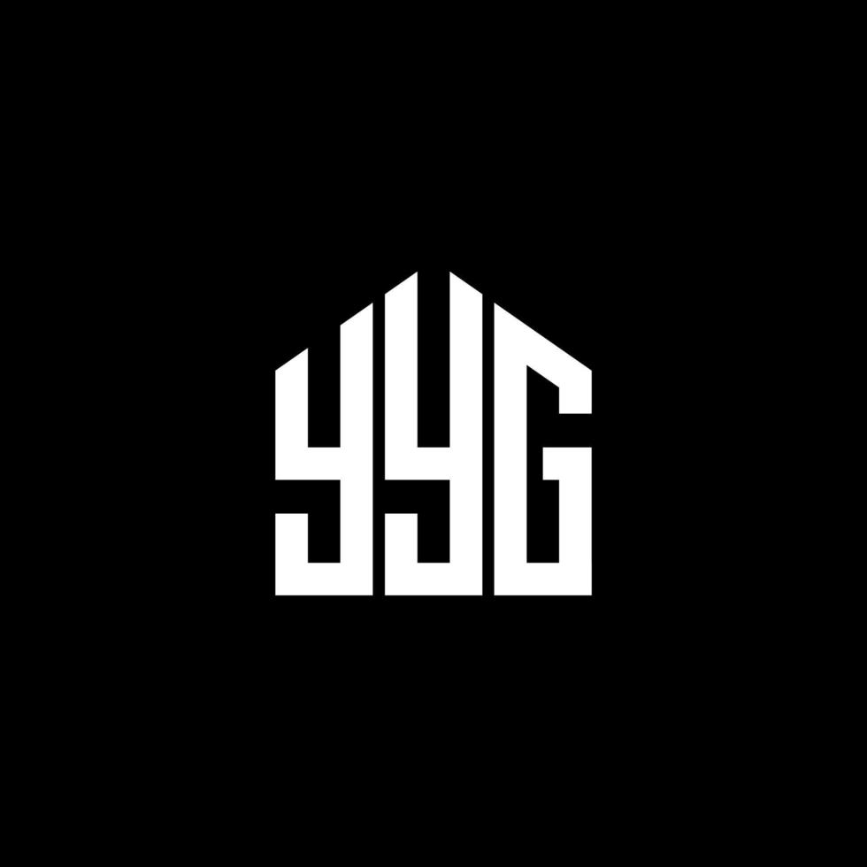 YYG letter logo design on BLACK background. YYG creative initials letter logo concept. YYG letter design. vector