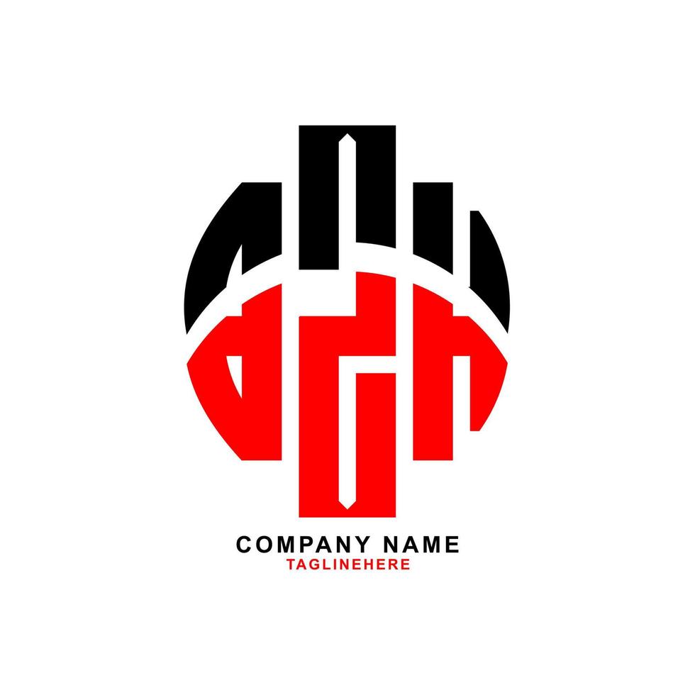 diseño creativo del logotipo de la letra bzh con fondo blanco vector