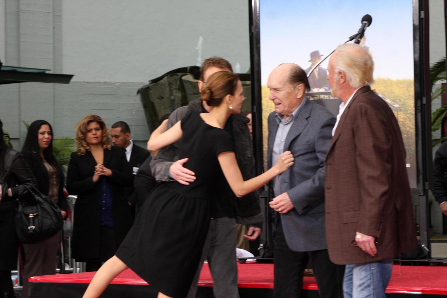 LOS ANGELES, JAN 5 - Billy Bob Thornton, Luciana Pedraza, Robert Duvall, James Caan at the Robert Duvall Hand and Footprint Ceremony at Grauman s Chinese Theater on January 5, 2011 in Los Angeles, CA photo