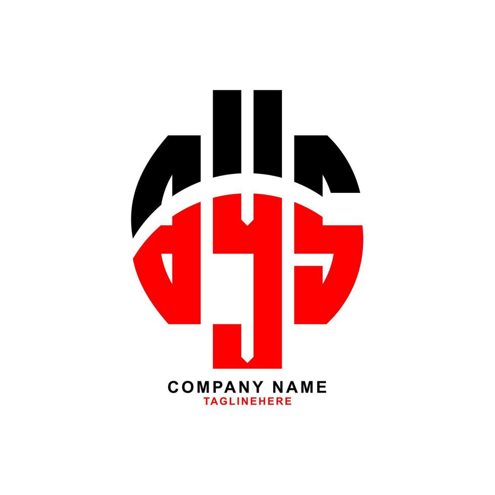 creative BYS letter logo design with white background vector