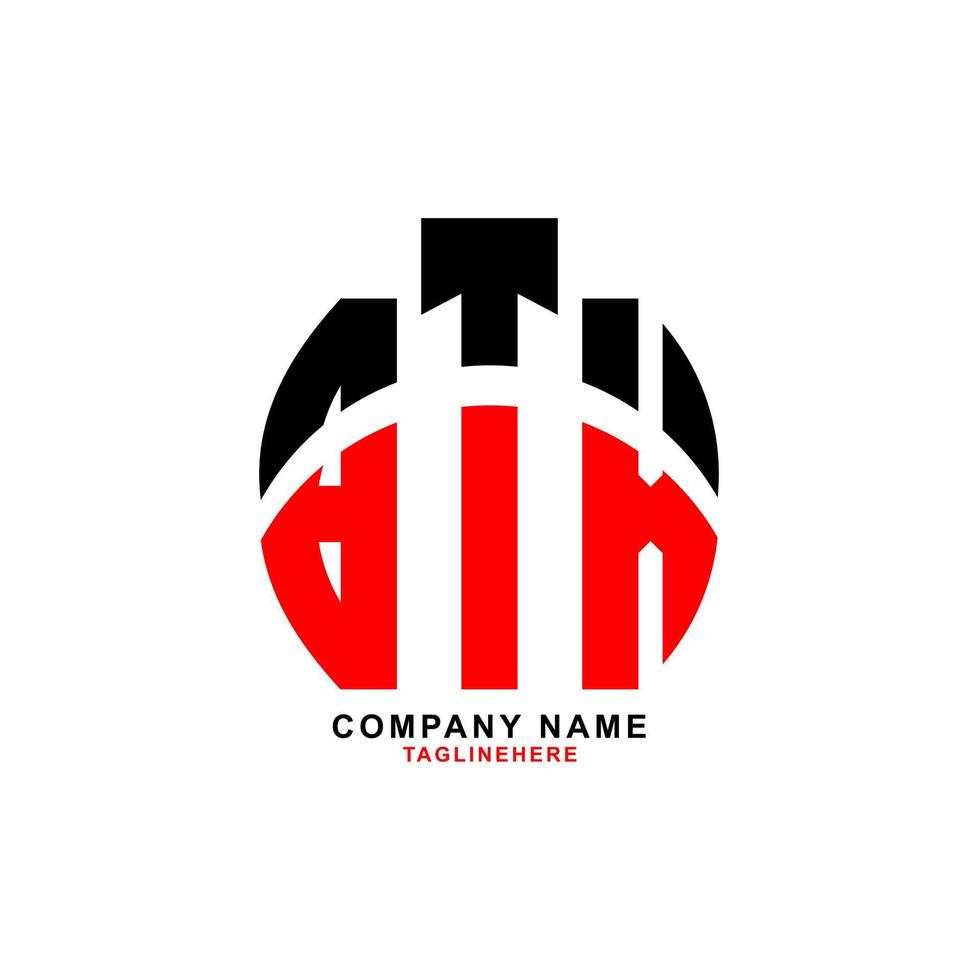 creative BTX letter logo design with white background vector