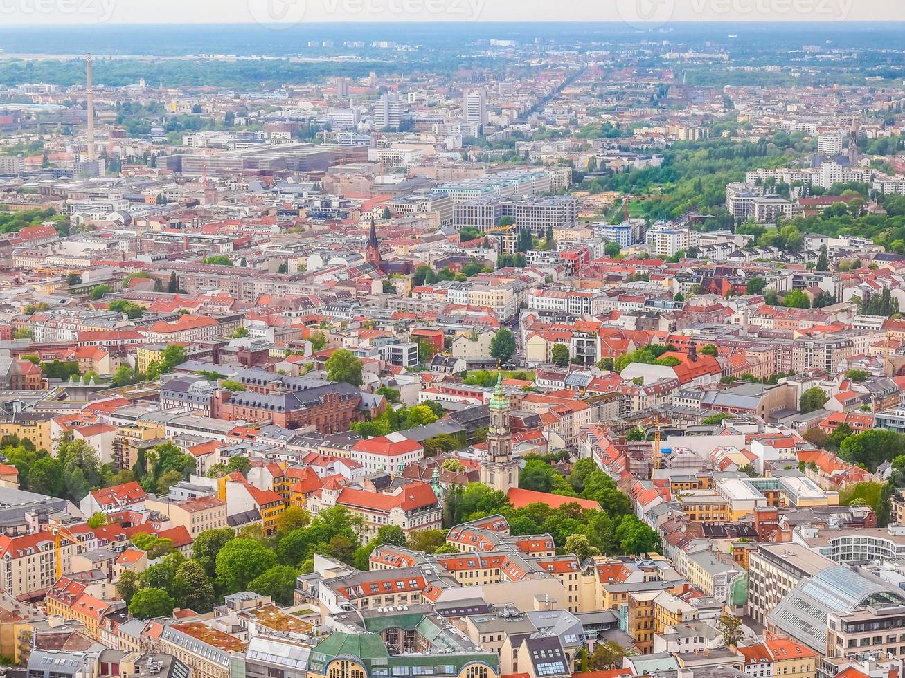 HDR Aerial view of Berlin photo