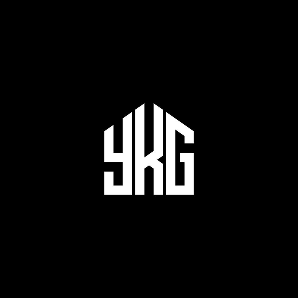 diseño de logotipo de letra ykg sobre fondo negro. concepto de logotipo de letra de iniciales creativas ykg. diseño de letras ykg. vector