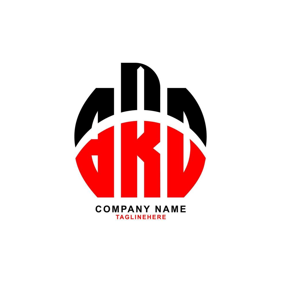 diseño creativo del logotipo de la letra brd con fondo blanco vector
