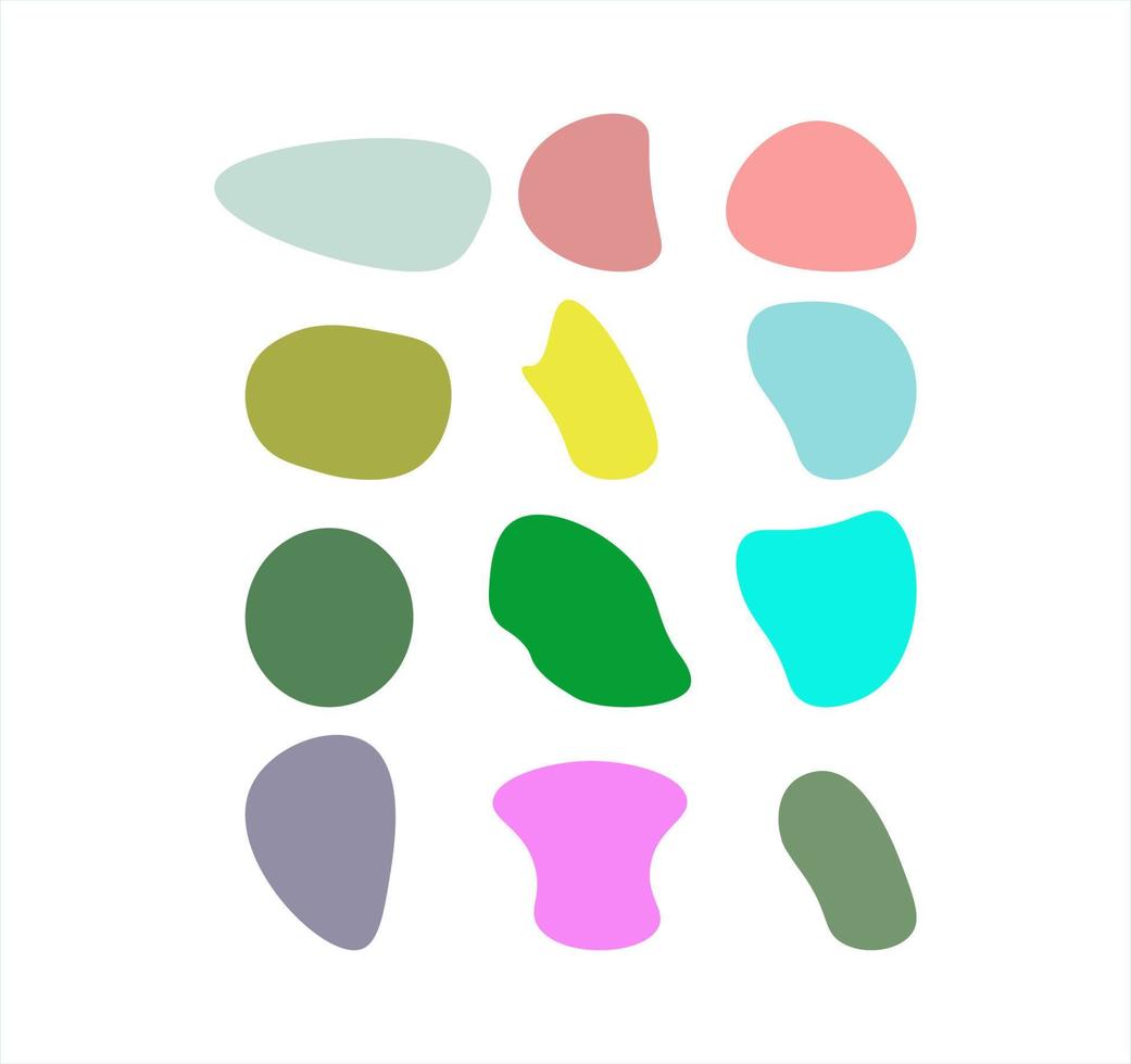 Collection Abstract Shape Color vector