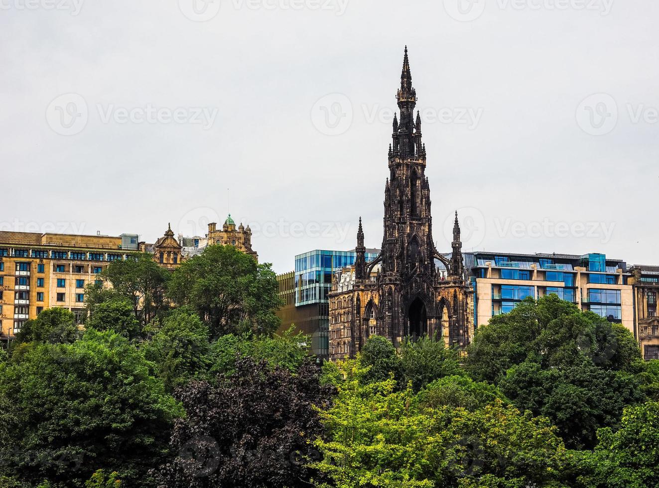 HDR Walter Scott monument in Edinburgh photo