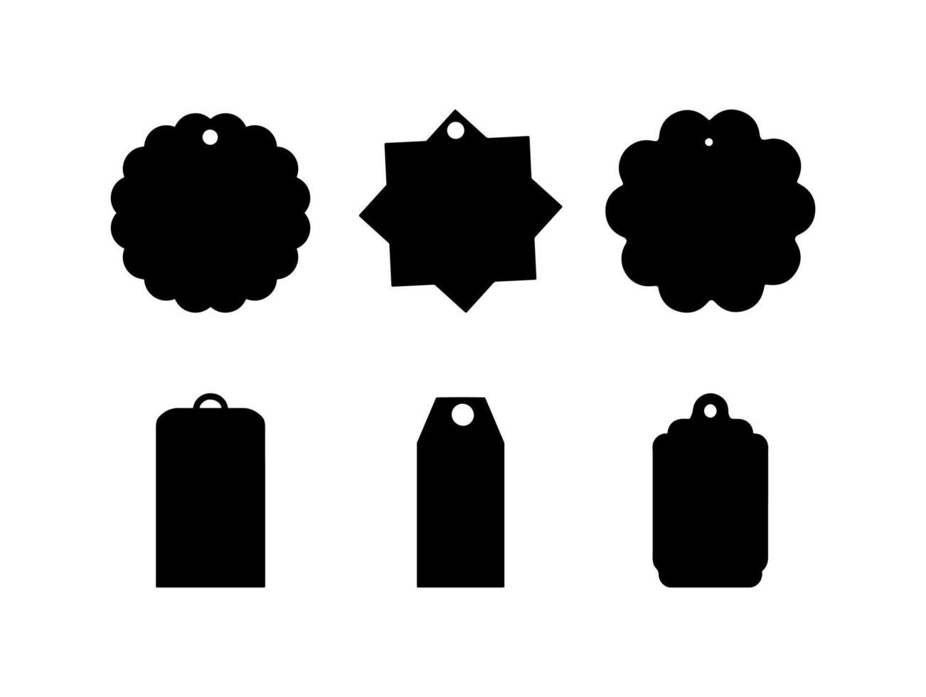 Keychain Silhouette Collection vector