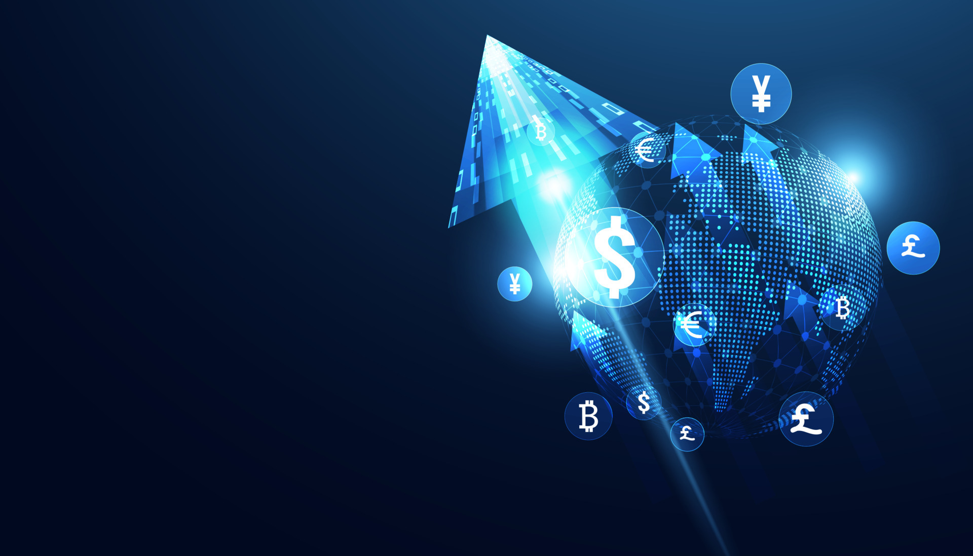 Abstract Money Transfer Online Currency On Background Modern Blue abstract-money-transfer-online-currency-on-background-modern-blue