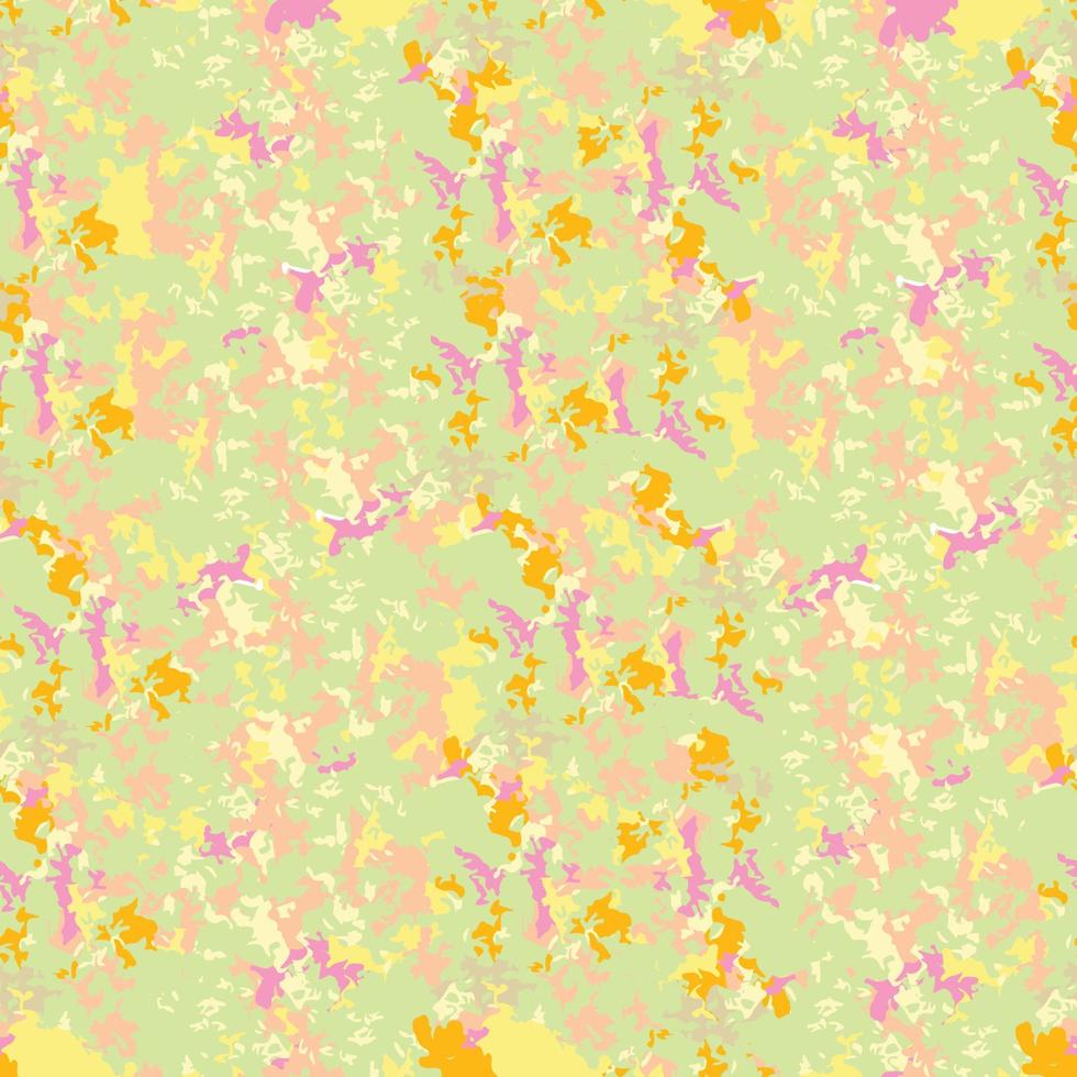 seamless plants pattern background with camouflage flowerfields , greeting card or fabric vector