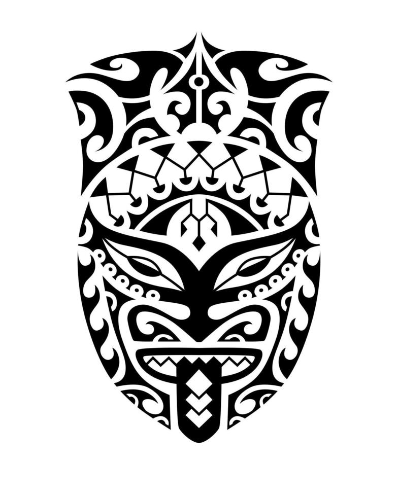 Tattoo sketch maori style for leg or shoulder. vector