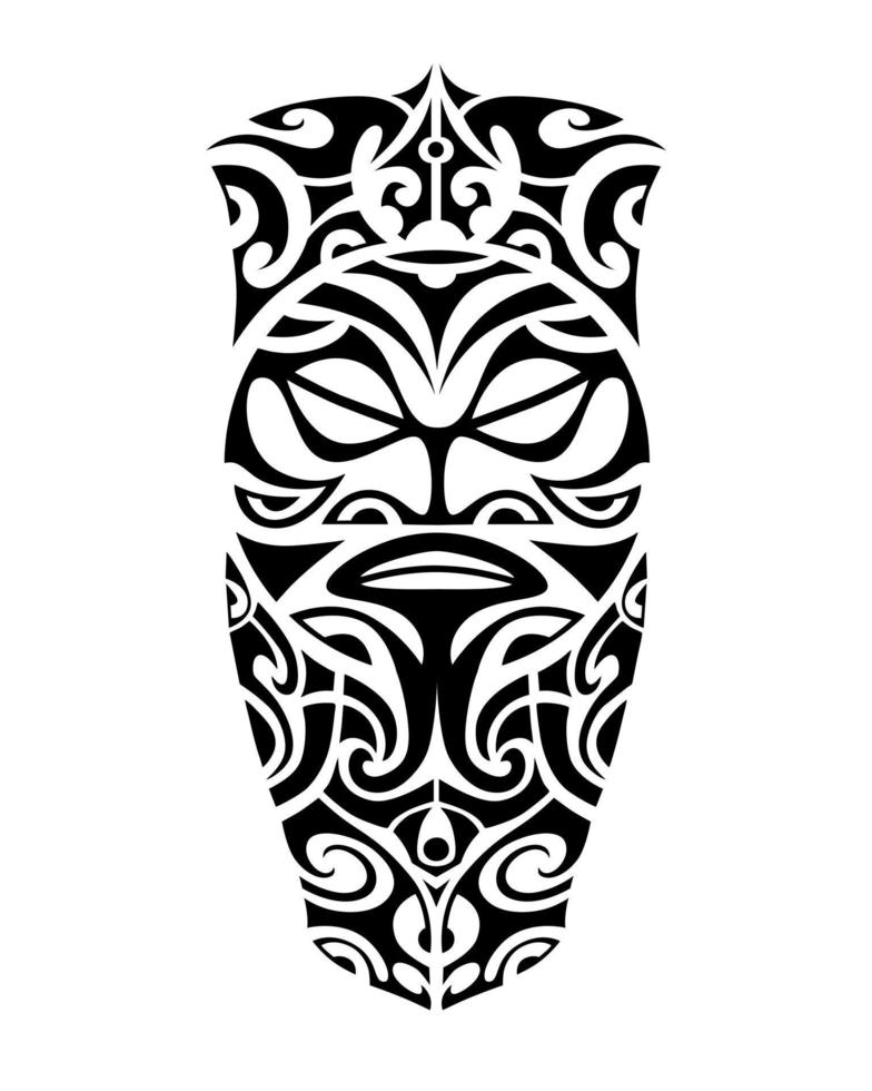 Tattoo sketch maori style for leg or shoulder. vector