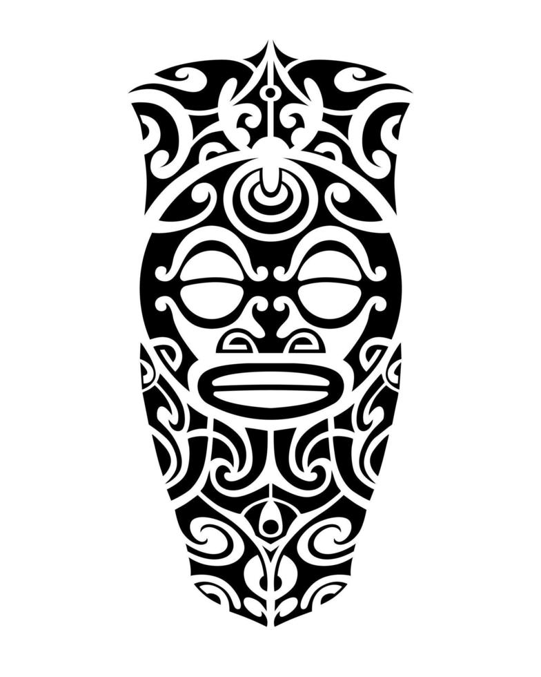 Tattoo sketch maori style for leg or shoulder. vector